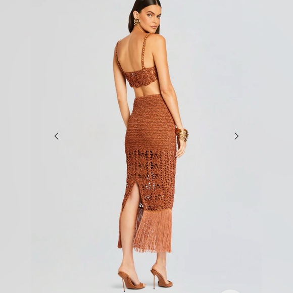 Retrofete Crochet Top and Skirt Set - Picture 3 of 4